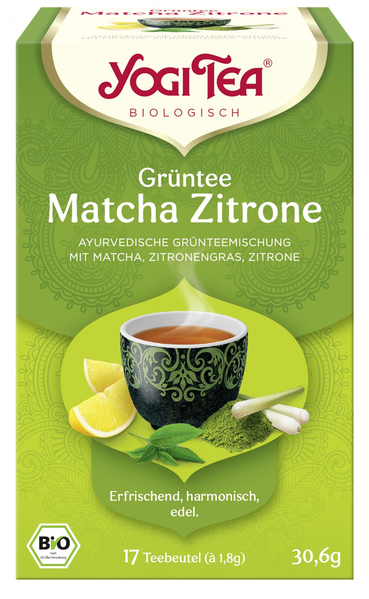 Yogi Tee Grüntee Matcha Zitrone TB