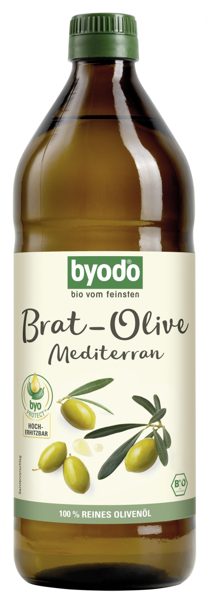 Bratöl "Brat-Olive" 0,75l, mediterranes Olivenöl, Byodo
