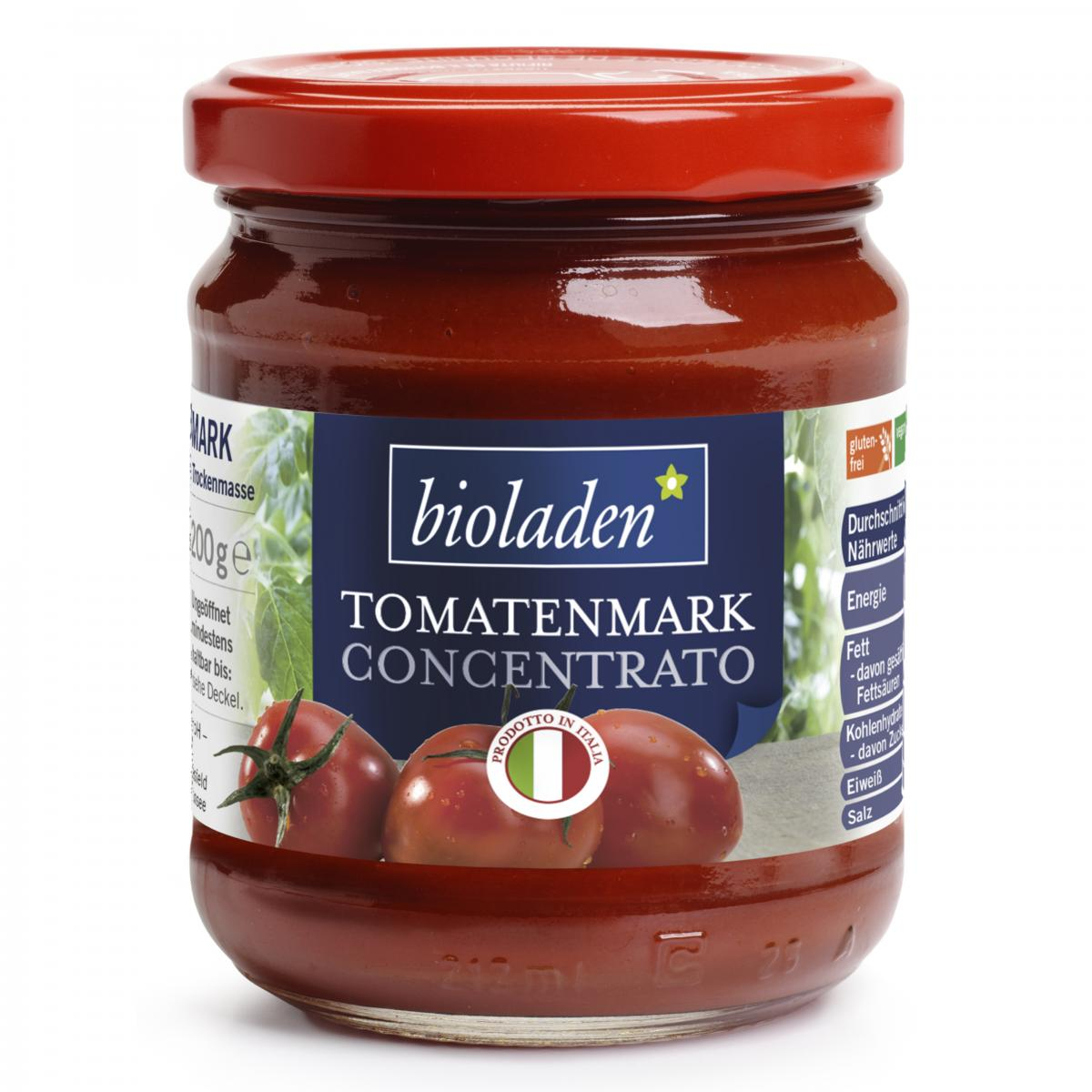 Tomatenmark -günstiger ab 12 * 100g Glas, Bioladen