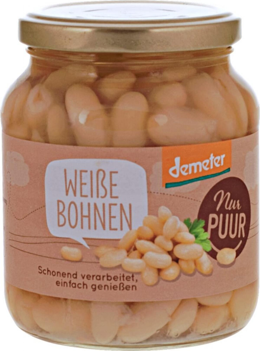 Weiße Bohnen 350g im Glas