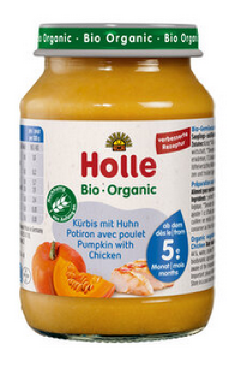 6 Gläser Kürbis mit Huhn