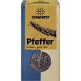 Pfeffer schwarz, ganze Körner; Sonnentor Gewürze