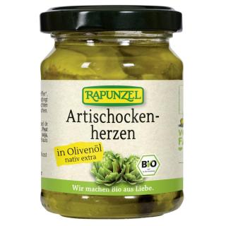 Artischockenherzen in Olivenöl 120g