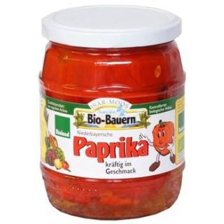 Eingelegte rote Paprika 520g Glas