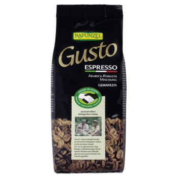 Espresso RAPUNZEL  gemahlen Arabica&Robusta f1 Heldenkaffee 250g