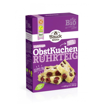 Abverkauf Baukhof Obstkuchen-Rührteig Backmischung, glutenfrei