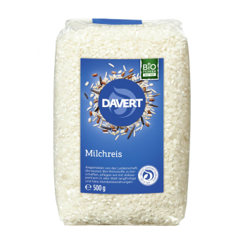 Abverkauf Milchreis weiß, 500g Davert Reis