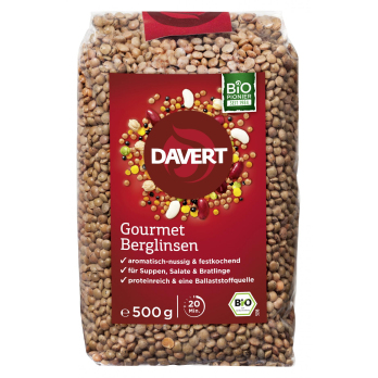 Davert Gourmet Berglinsen, 500g