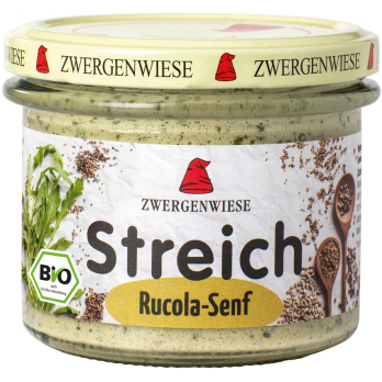 Streich Rucola Senf - veganer Brotaufstrich