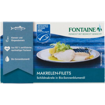 Z.Z.schlecht verfügbar Makrelenfilets o. Haut+Gräten 120g Fisch in Dose
