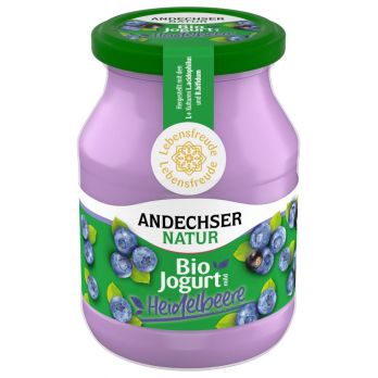 Joghurt Heidelbeere-Cassis 3,8%, 500g Glas