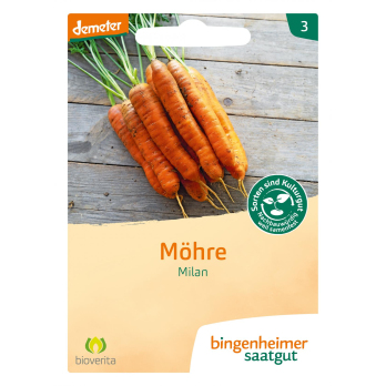 Möhren - Milan bio-dyn.Zücht.  Saatgut-tüte