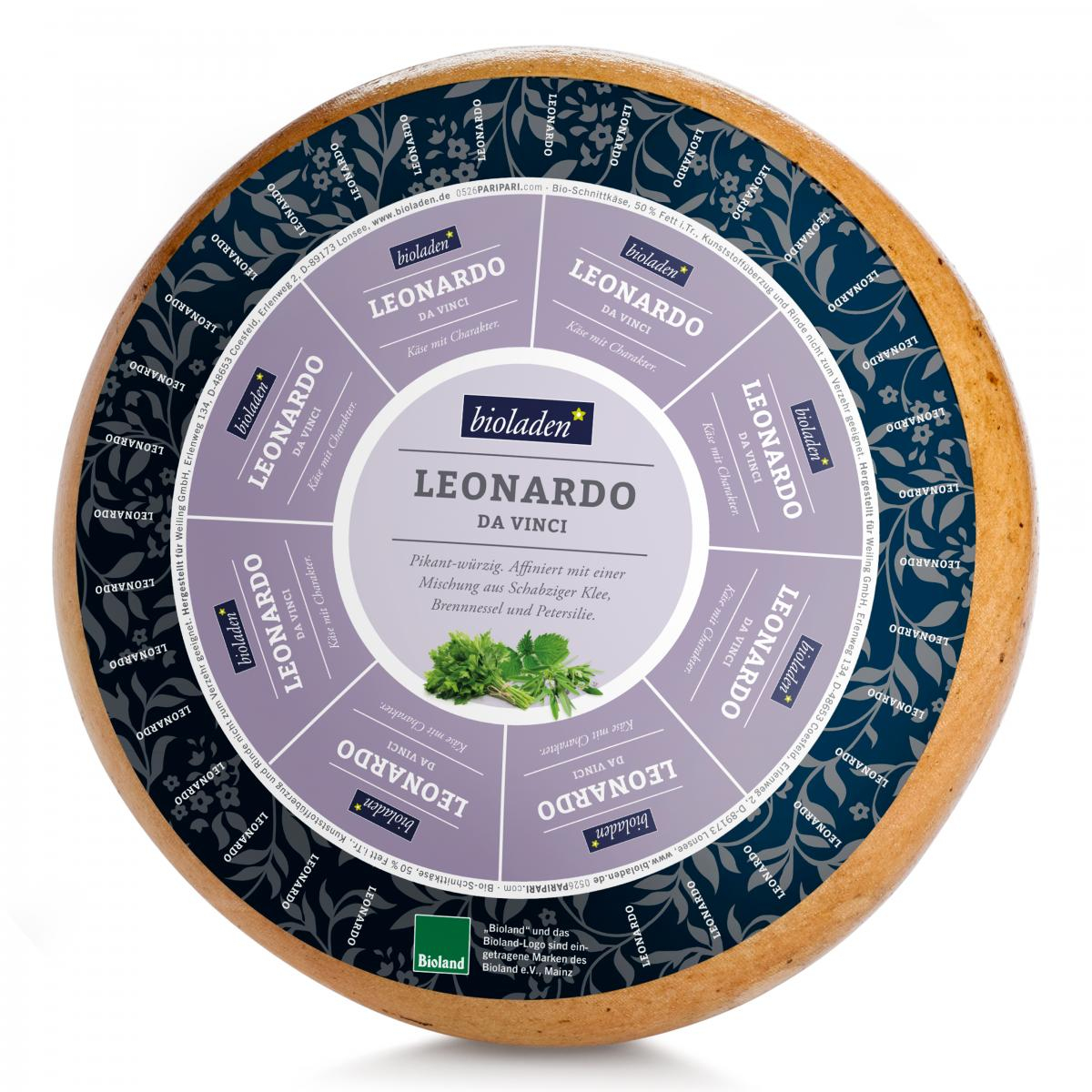 Leonardo da Vinci ca. 180g Käsestück, SB- pre-pack