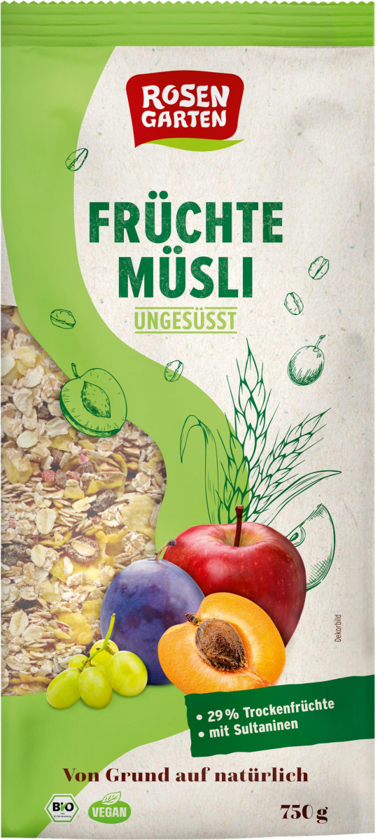 Früchte-Müsli, Rosengarten