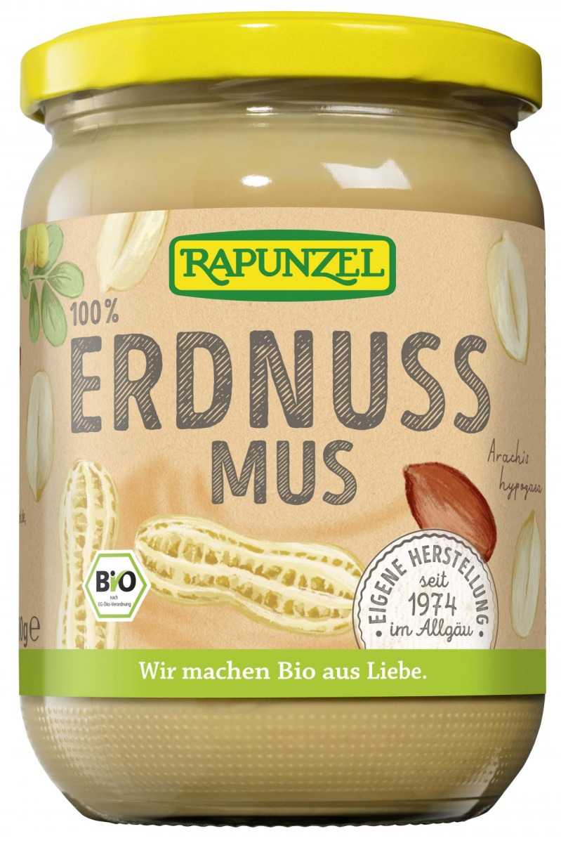 Erdnussmus fein, 500g Glas