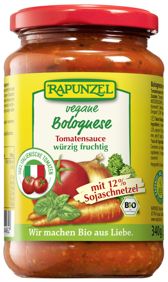 Tomatensauce vegane Bolognese (mit Soja), 340g
