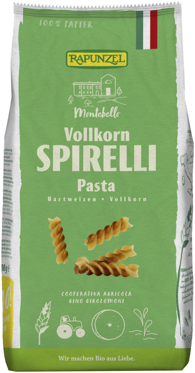 Rapunzel Vollkorn Spirelli - Nudeln