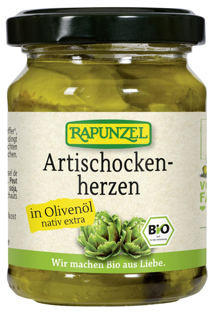 Artischockenherzen in Olivenöl 120g