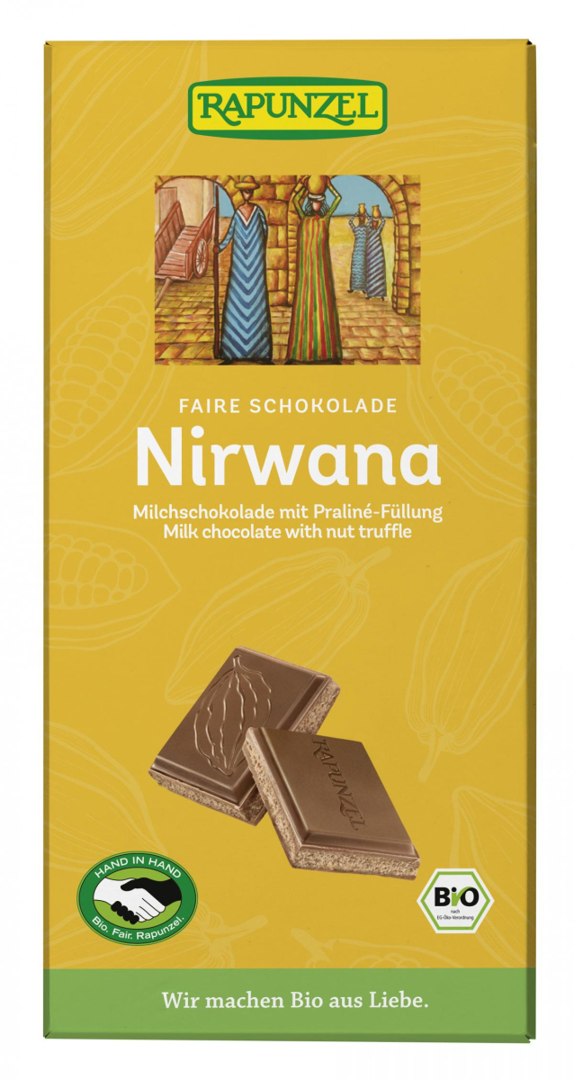Nirwana - Milchschokolade mit Praliné-Füllung 100 g