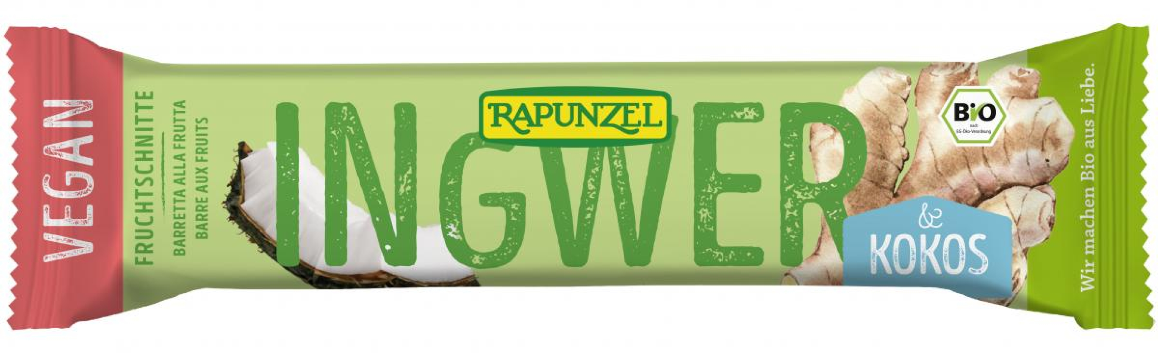 Fruchtschnitte Ingwer-Kokos  40g  Rap