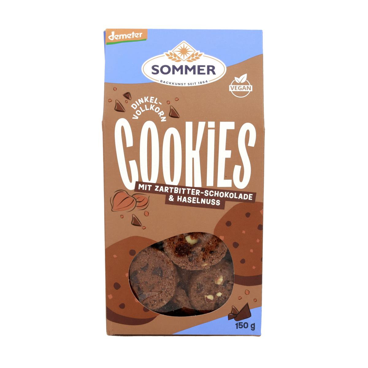 Dinkel Schoko Cookies - Vollkorn, vegan, demeter