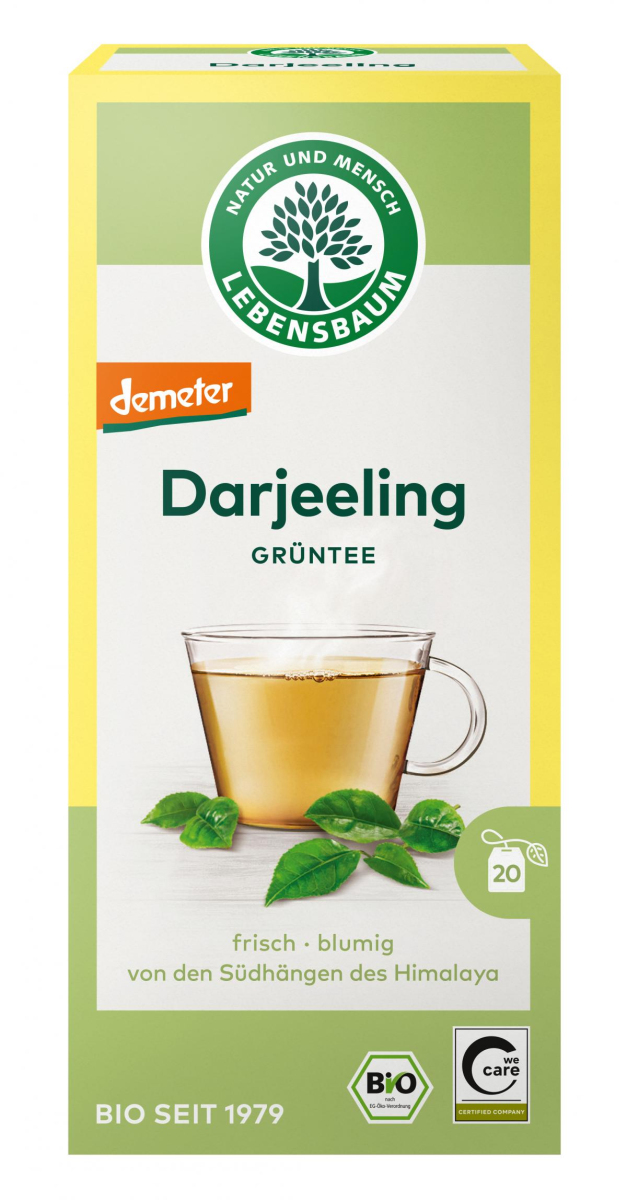 Tee Grüntee Darjeeling, Aufgußbeutel