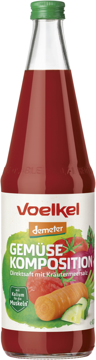 Gemüsesaft Komposition Demeter 0,7l