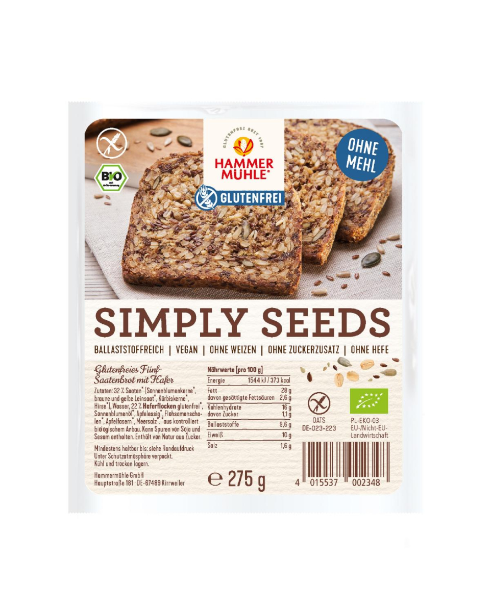 Simply Seeds Fünf-Saatenbrot