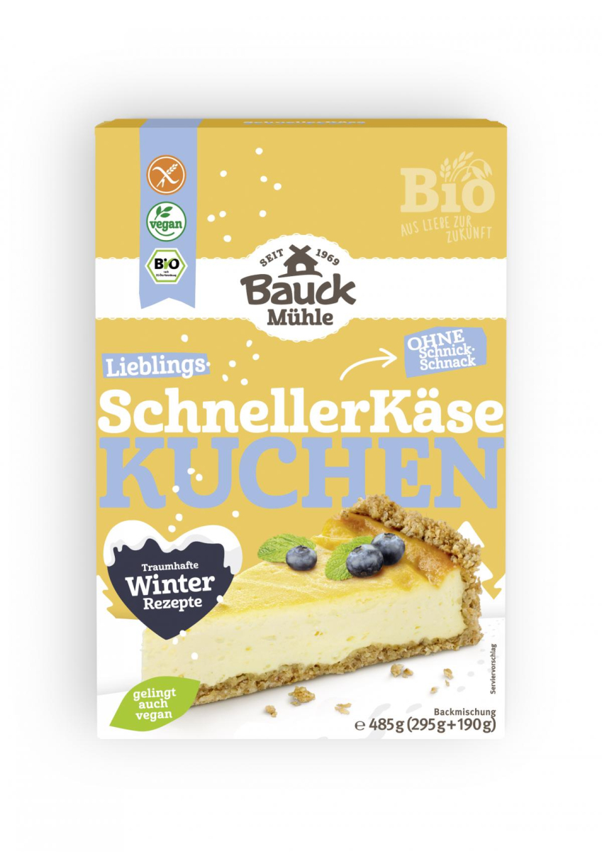 Der schnelle Käsekuchen, Backmischung - besonders knusprig  485g