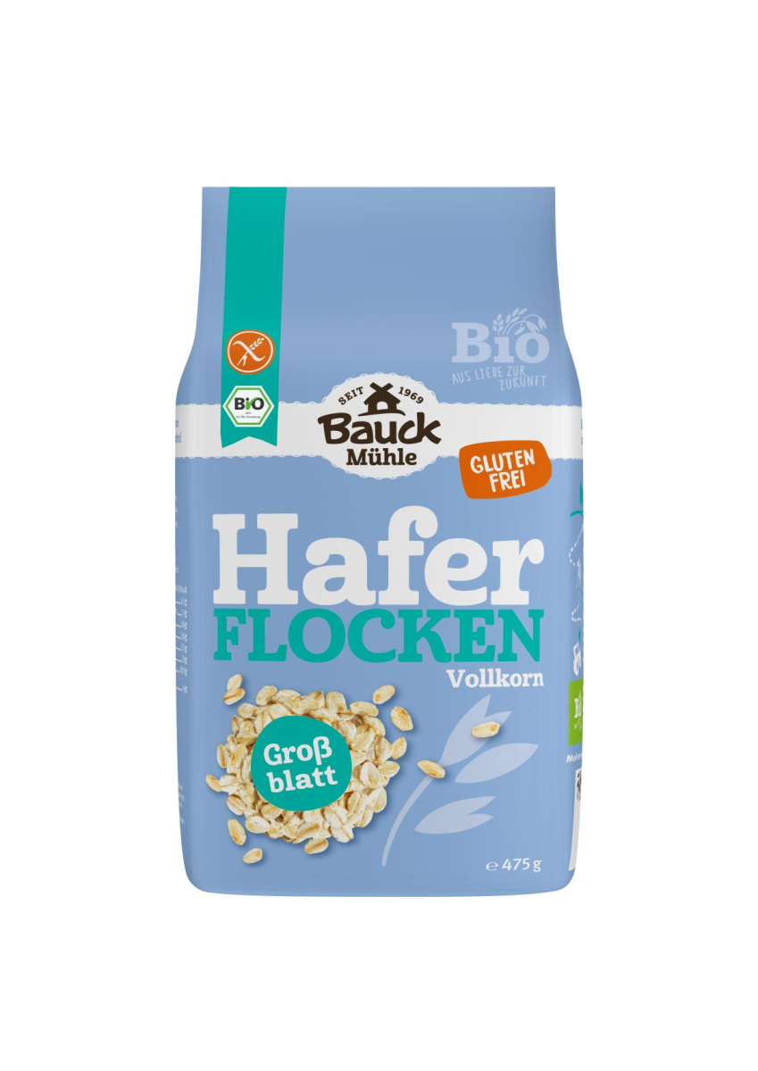 Glutenfreie Haferflocken, Großblatt, Bauckhof