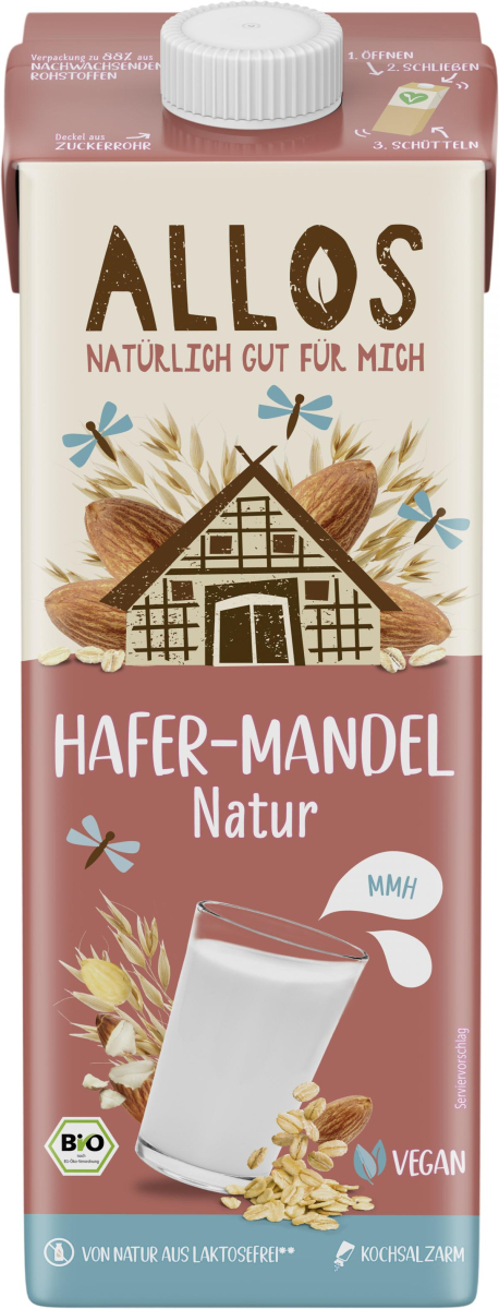 Hafer-Mandel Drink ungesüßt
