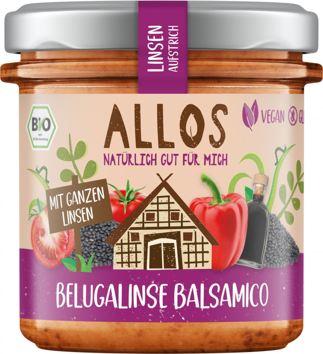 Linsenaufstrich Belugalinse Balsamico