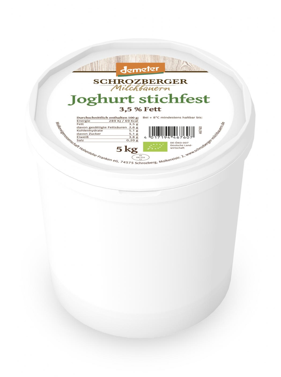 V - Joghurt stichfest  5 kg Eimer