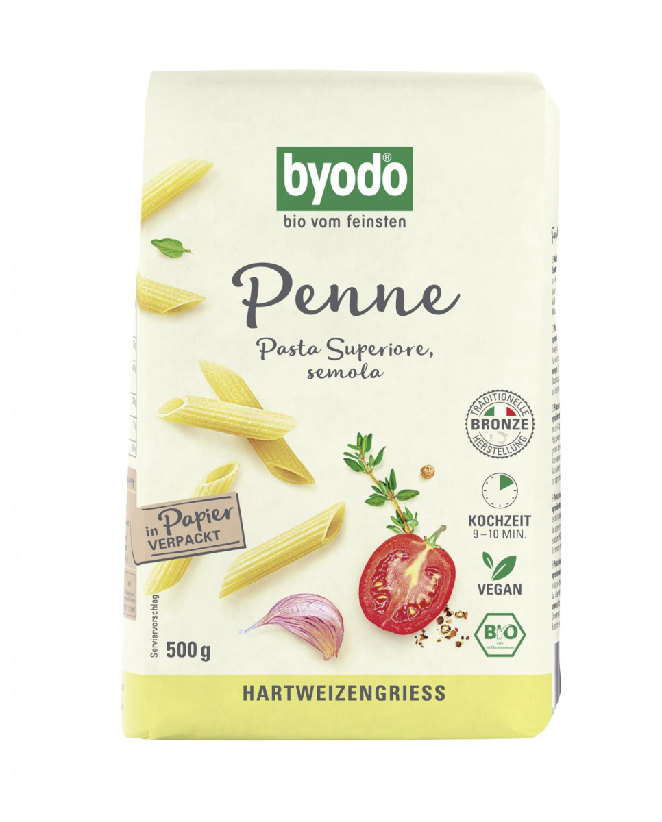 Byodo Penne semola, Hartweizen Nudeln