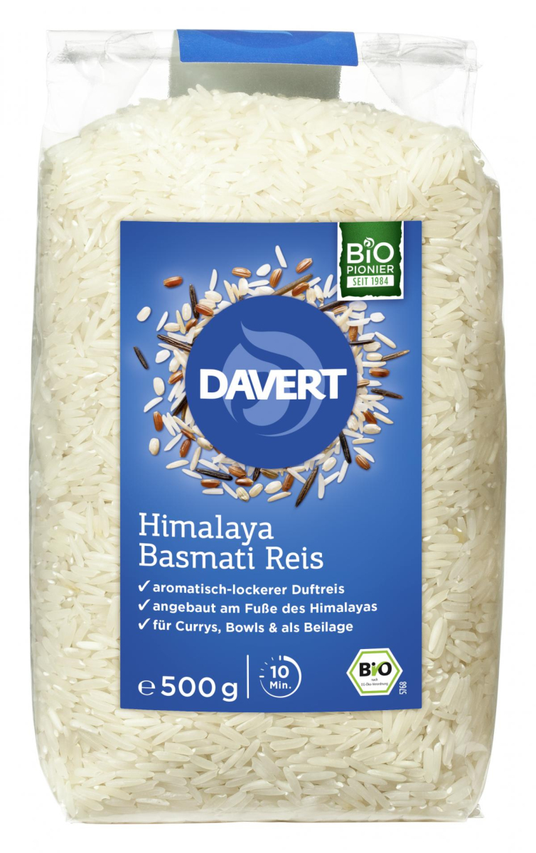 Davert Himalaya Basmati Reis, weiß