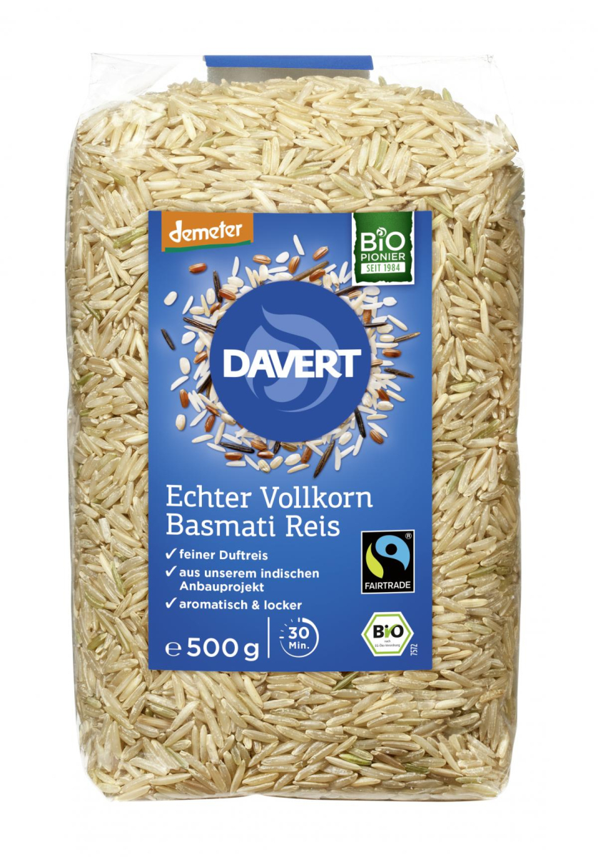 Davert Reis Basmati Vollkorn, 500g