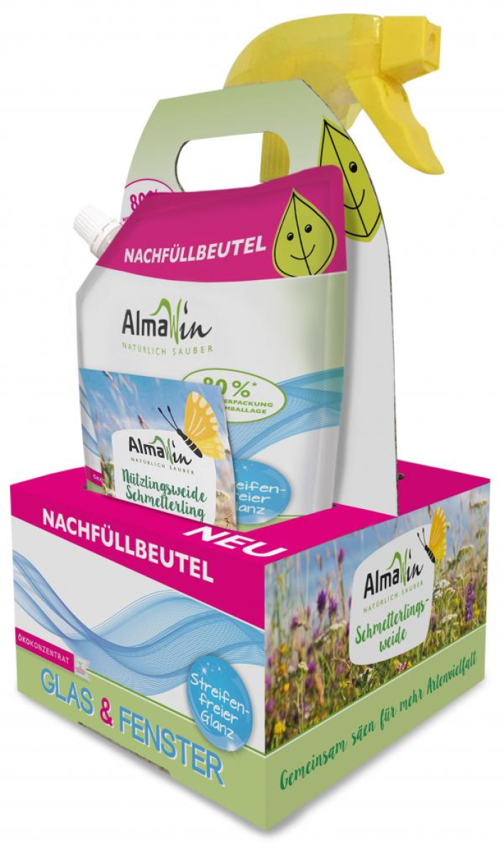 Set Glas + Fenster "Schmetterlingsweide"
