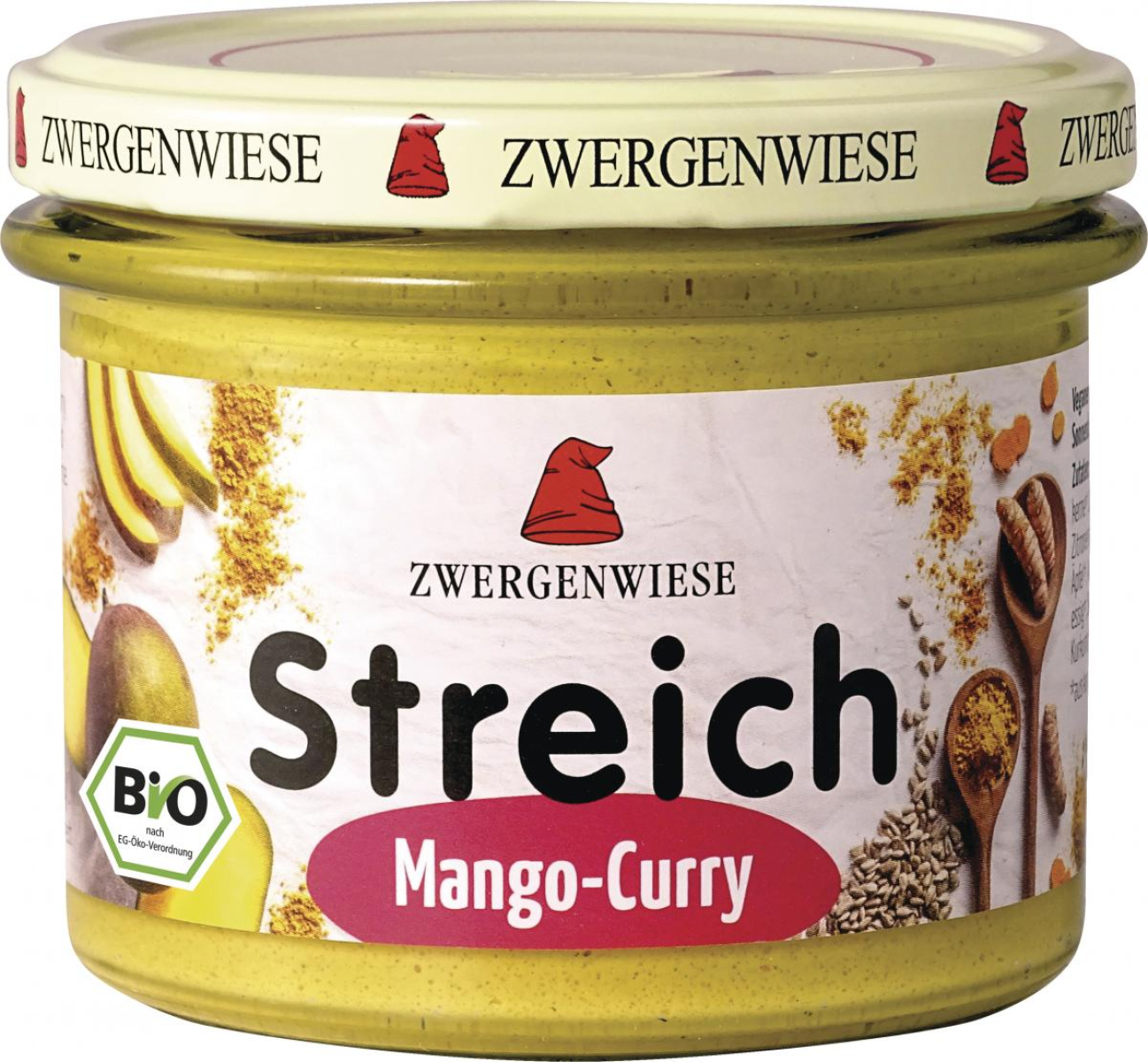 Streich Mango Curry - veganer Brotaufstrich