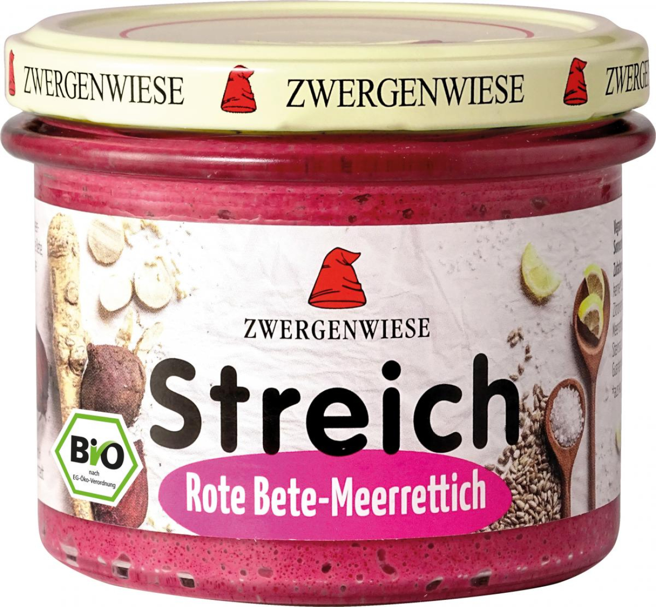 Streich Rote Bete Meerrettich - veagner Brotaufstrich