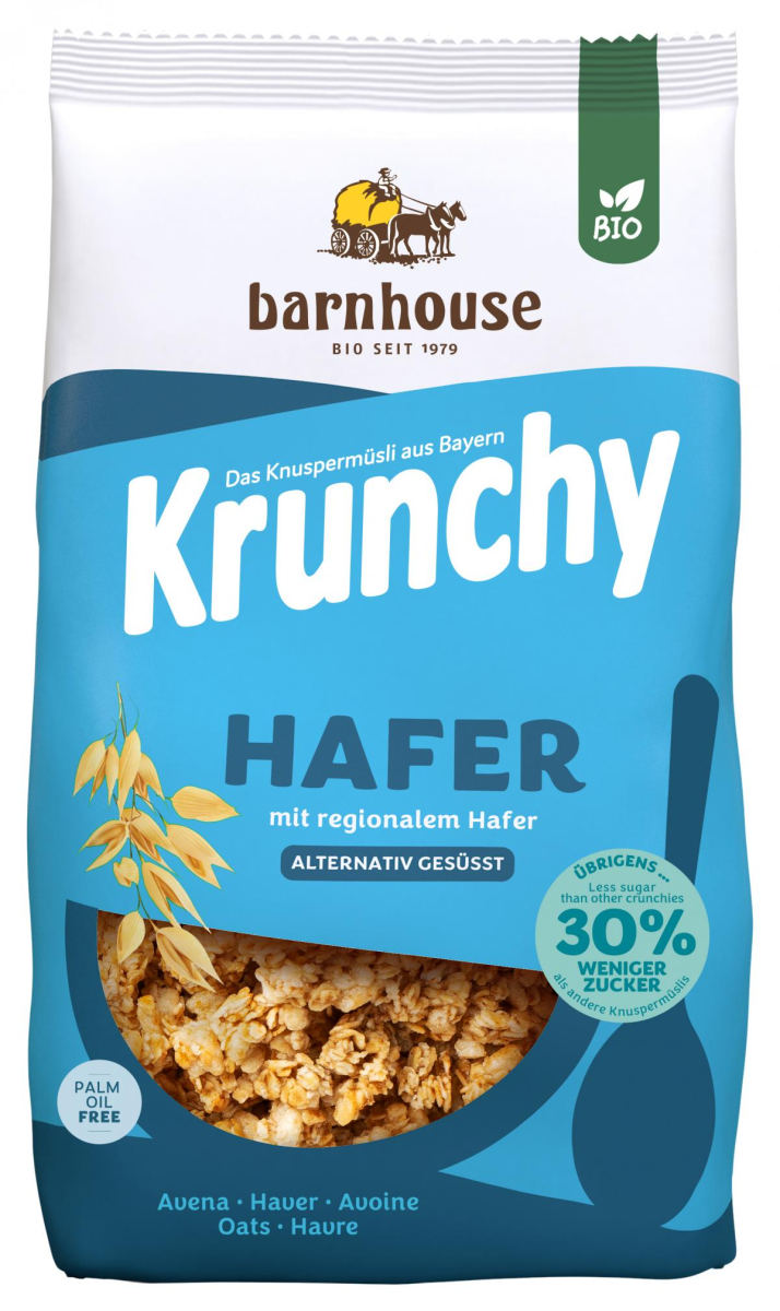 Krunchy Hafer weniger Zucker