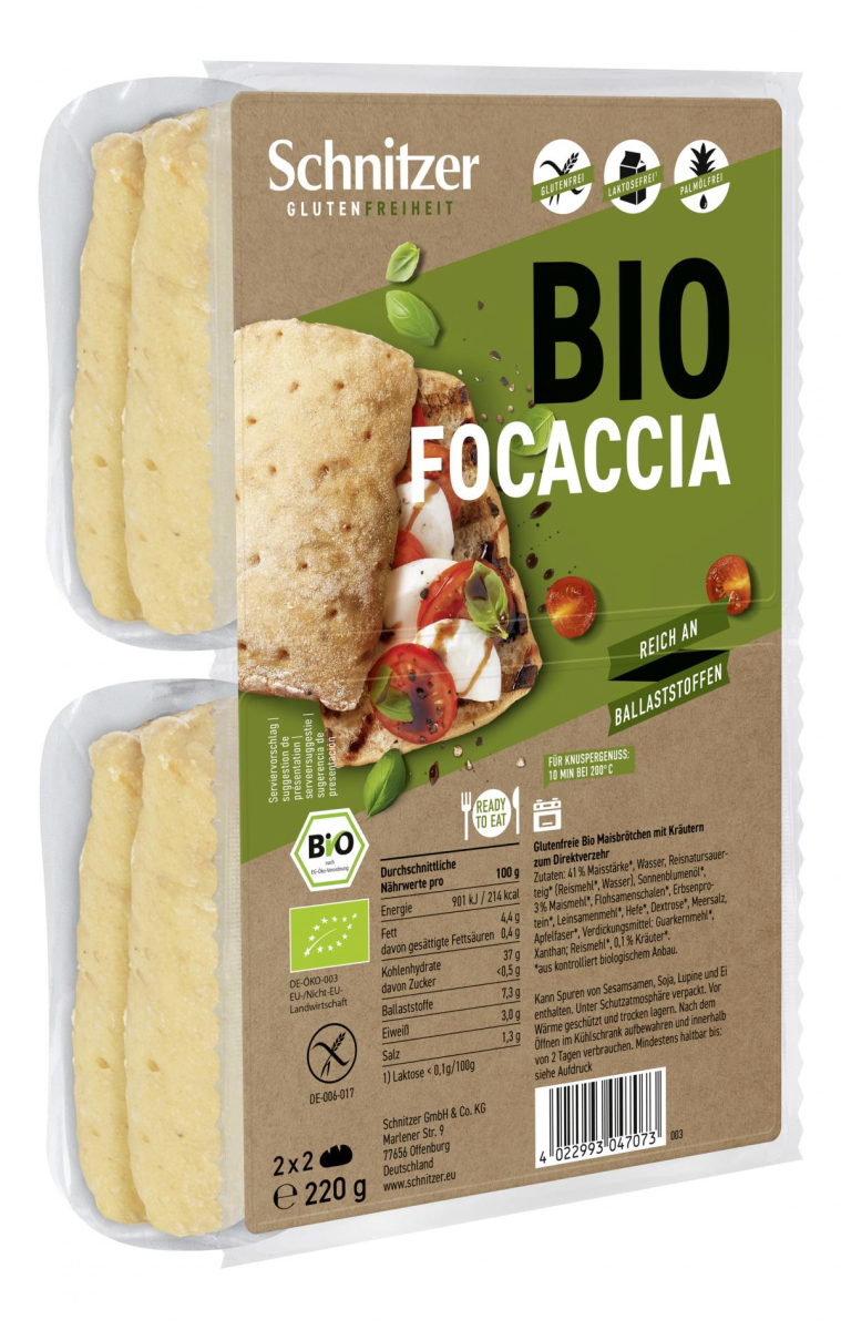 Focaccia zum Aufbacken  - gf
