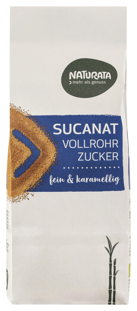 Zucker, 400g Sucanat, Vollrohrzucker braun