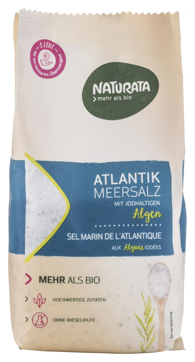 Meersalz m jodhaltigen Algen