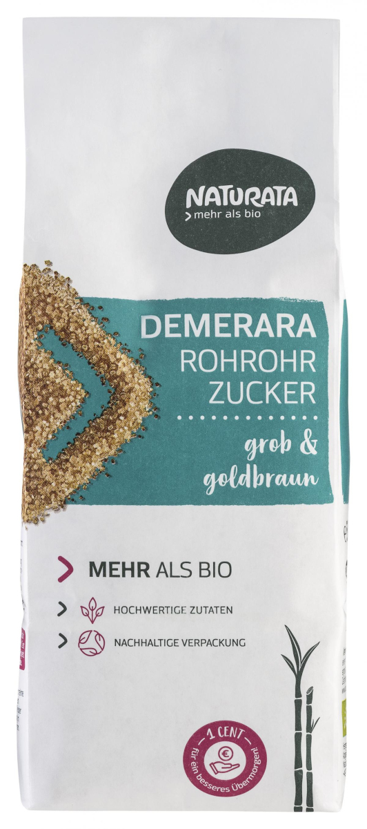Rohrohrzucker, 500g,  kbA Demerara