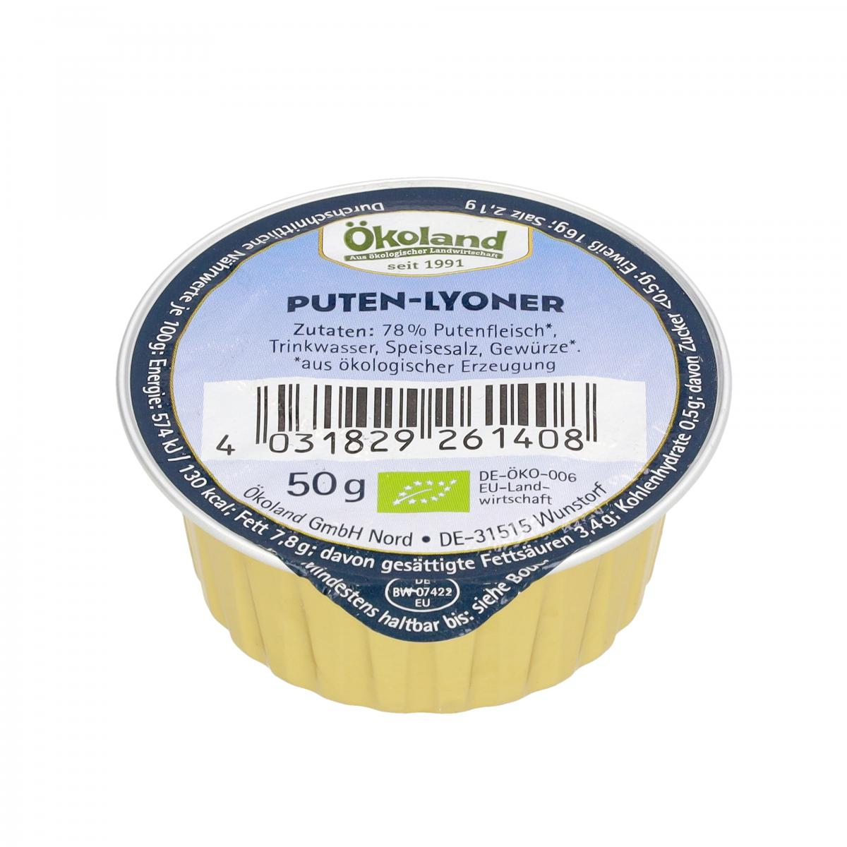 Feine Puten-Lyonerwurst, Dose 50g
