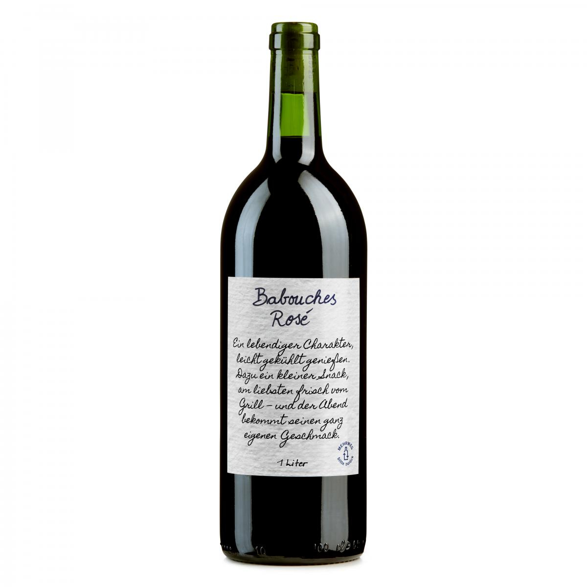 Babouches Rotwein 1l Flasche