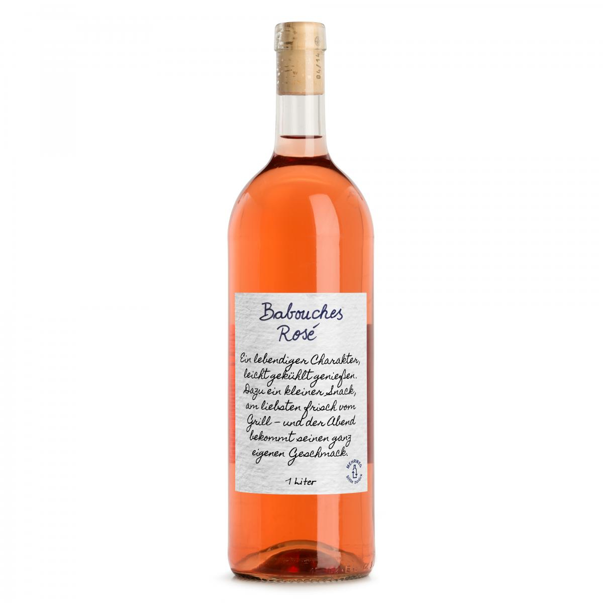 Babouches, rosé;   1L