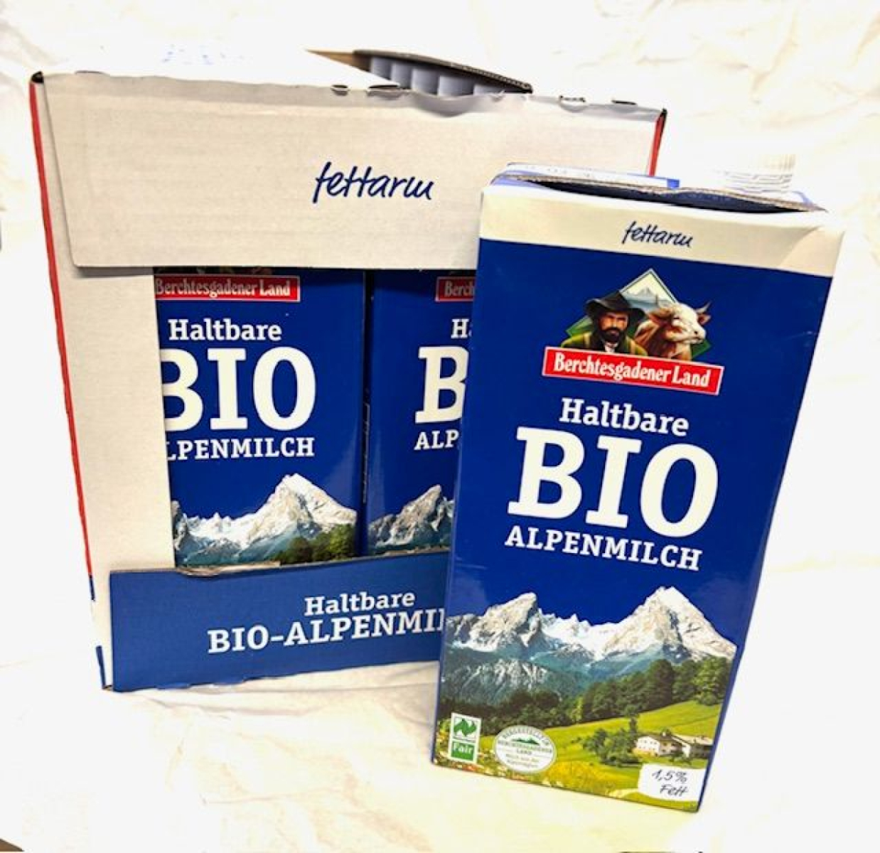 Großgebinde: H-Milch 1,5% (12*1l = 1 VE) im TetraPack