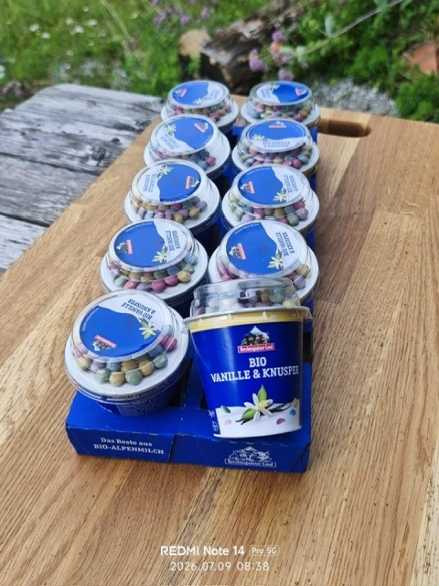 10er Frucht&Knusper Joghurt Vanille mit Schoko smartis