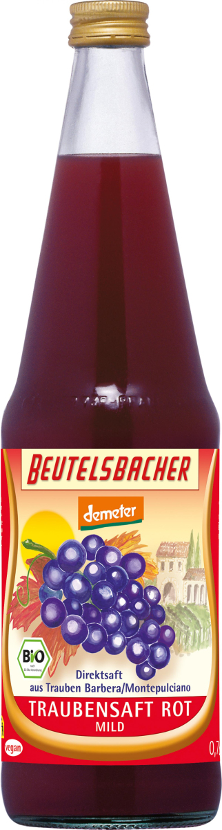 Traubensaft, rot, 0,7l  Beu